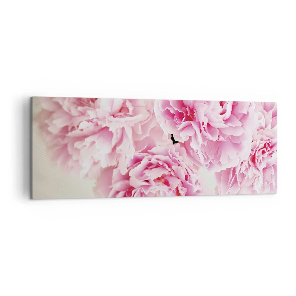 Lærredstryk - Billede på lærred - I lyserød glamour - 140x50 cm