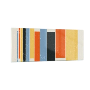 Billede på glas - Optagelse af musik - 100x40 cm