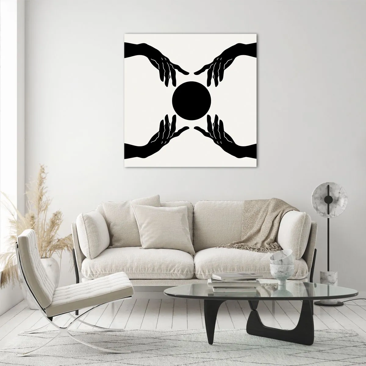 Billede på glas - Et hemmeligt tegn - 70x70 cm