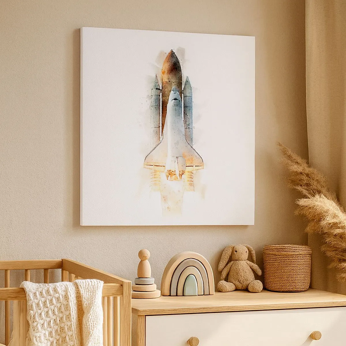 Lærredstryk - Billede på lærred - Opdagelsesrejsende i starten - 30x30 cm