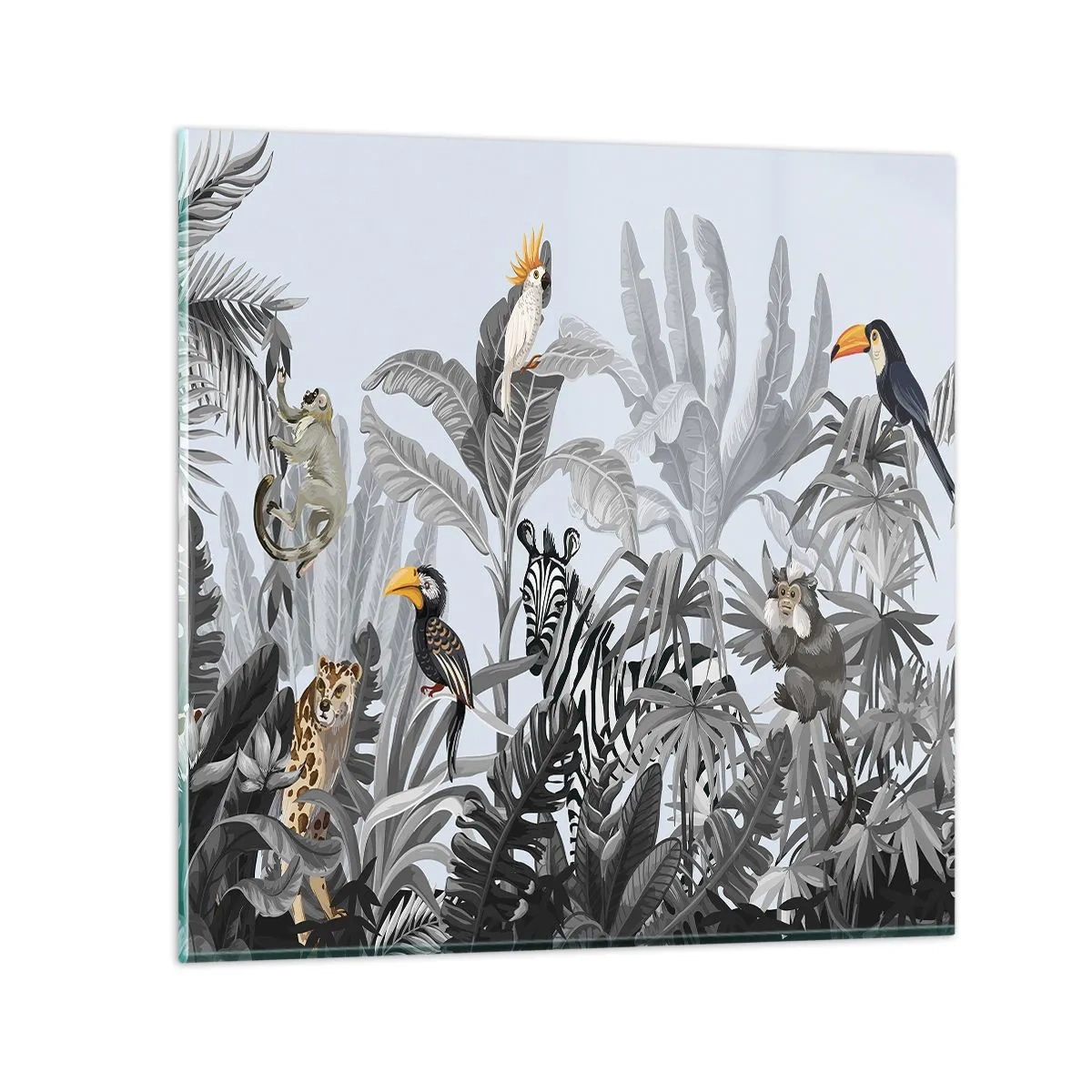 Billede på glas - En afrikansk fabel - 30x30 cm