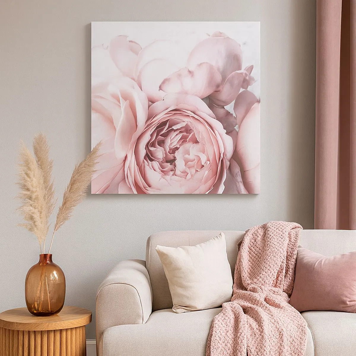 Lærredstryk - Billede på lærred - For de romantiske - 30x30 cm