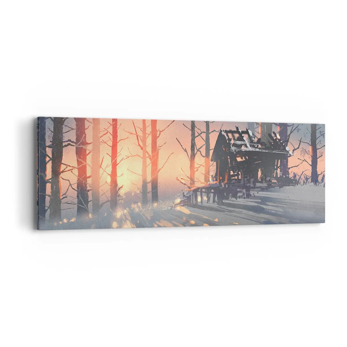 Lærredstryk - Billede på lærred - Kun solen kigger her - 90x30 cm