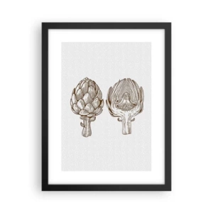 Plakat i sort ramme - Lektion i anatomi - 30x40 cm