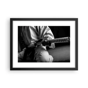 Plakat i sort ramme - En krigers sjæl - 40x30 cm