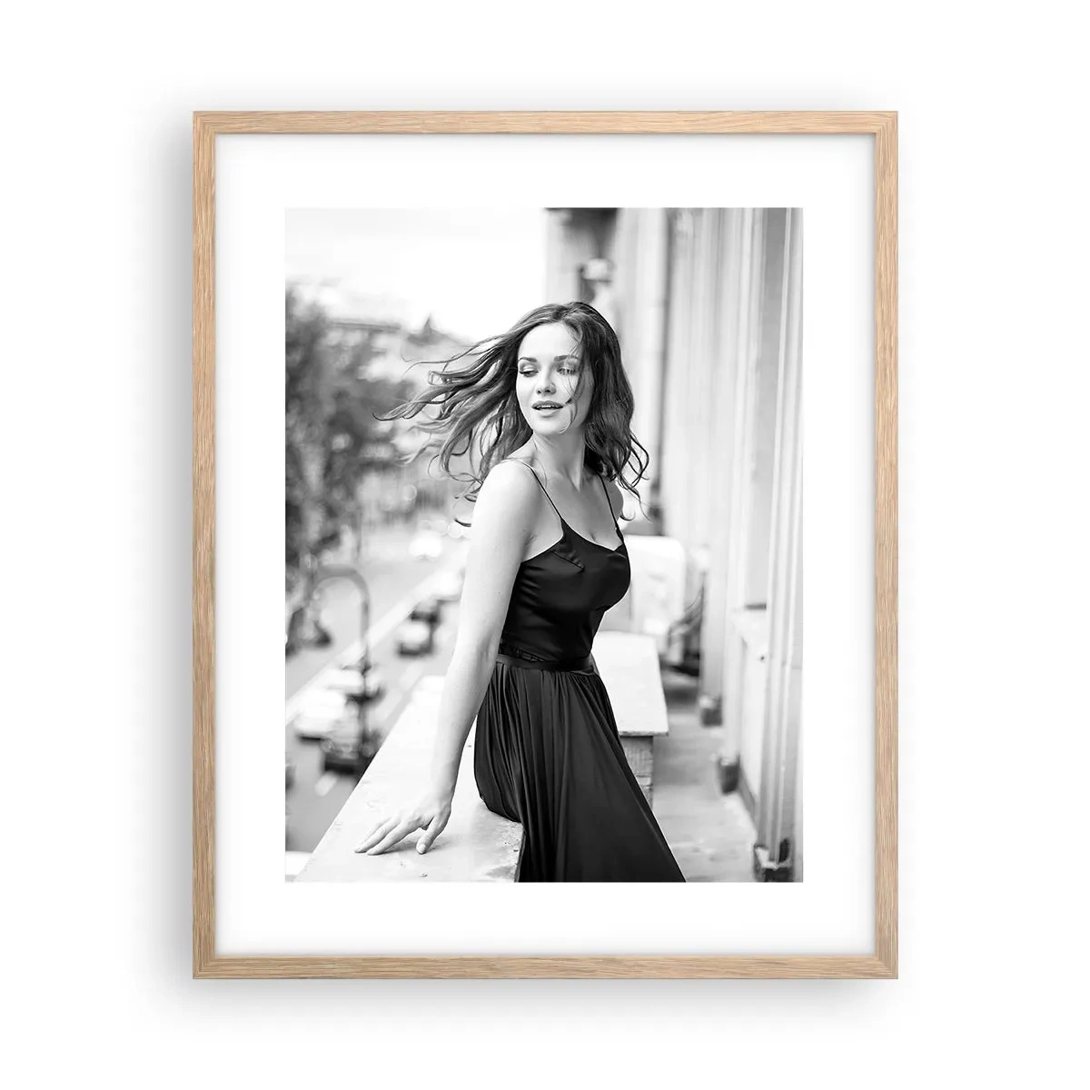 Plakat i ramme af lyst egetræ - Bestemt en pariser - 40x50 cm