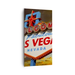 Lærredstryk - Billede på lærred - For et smil fra skæbnen - 65x120 cm