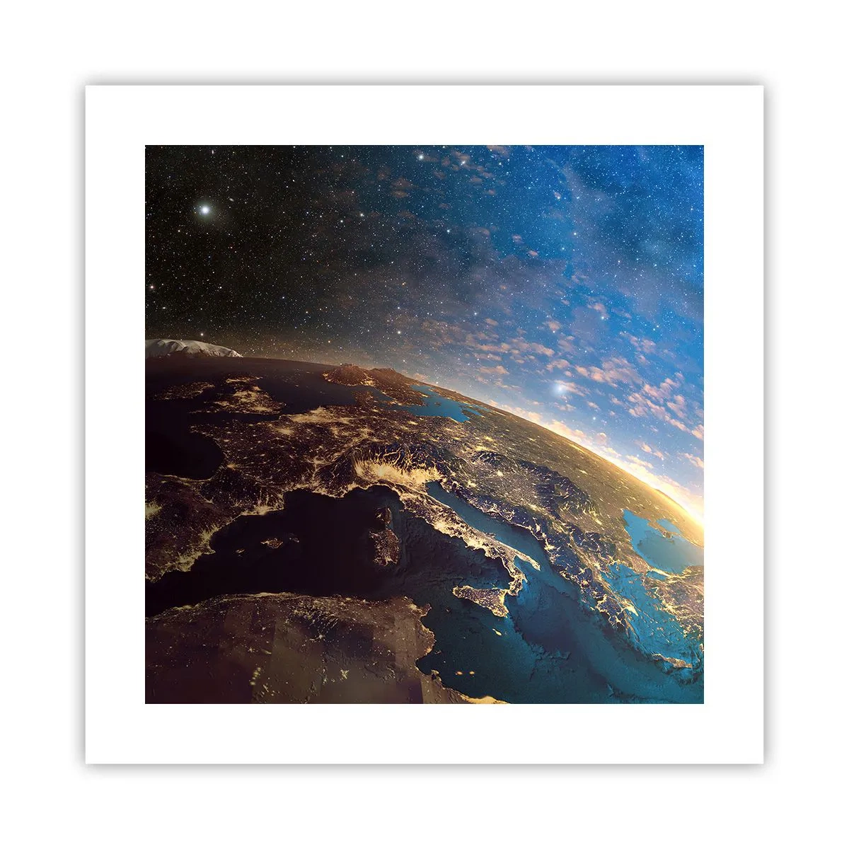 Plakat - Lad os se på hinanden på afstand - 40x40 cm