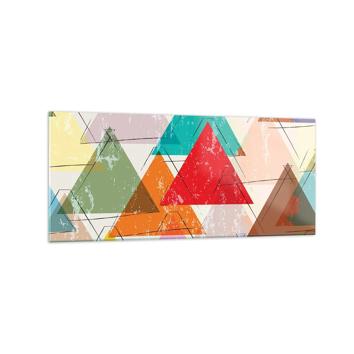 Billede på glas - Tre og tre - 120x50 cm