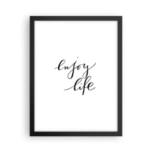 Plakat i sort ramme - Intet at tilføje… - 30x40 cm