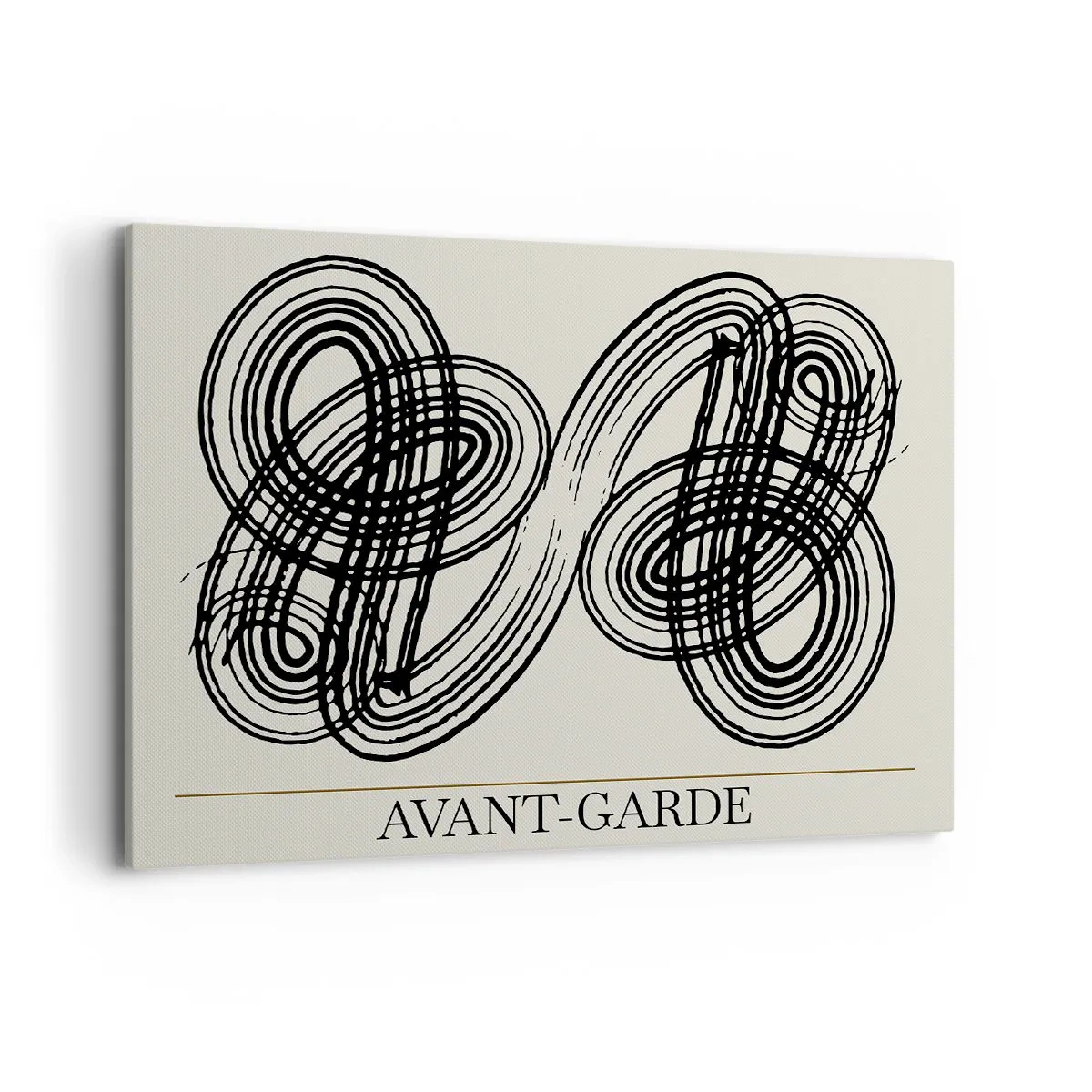 Lærredstryk - Billede på lærred - Det kom ud spontant - 100x70 cm