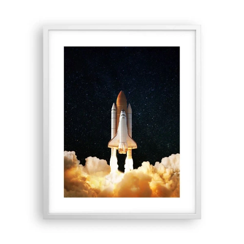 Plakat i hvid ramme - Ad astra! - 40x50 cm