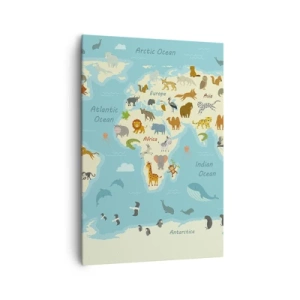 Lærredstryk - Billede på lærred - Gode naboer - 70x100 cm