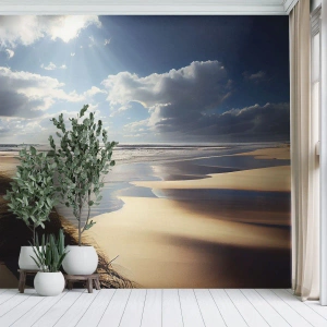 Fototapet Selvklæbende Deluxe Sticker - Strand, vild strand - Strand, Hav, Klitter - 450x315 cm