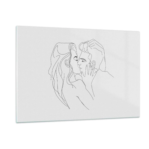 Billede på glas - I samme linje - 120x80 cm