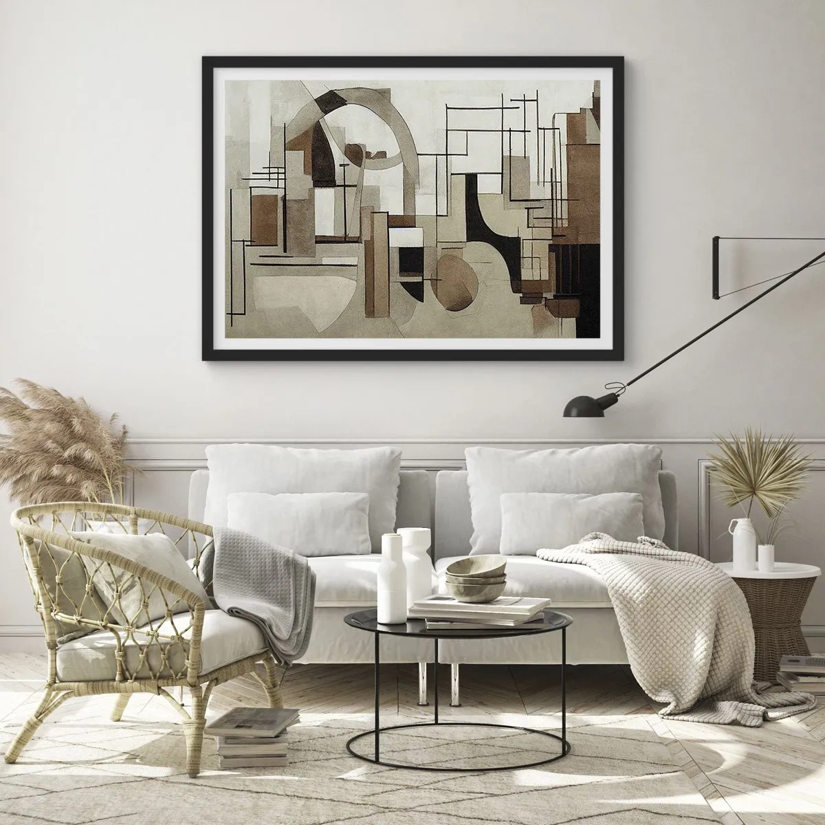 Plakat i sort ramme - Bybillede 2.0 - 70x50 cm