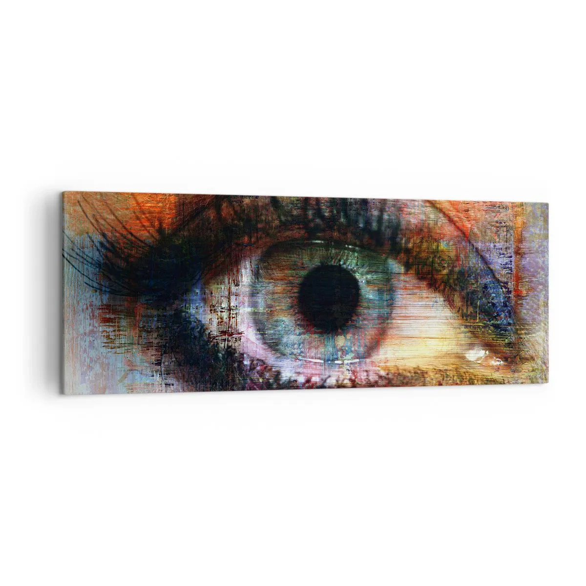 Lærredstryk - Billede på lærred - Du kan se ind i sjælen - 140x50 cm