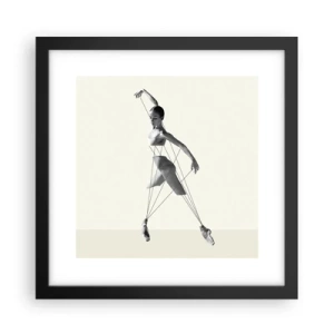 Plakat i sort ramme - I verdens teater - 30x30 cm