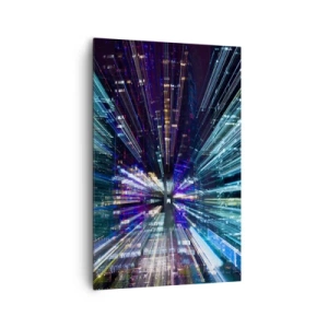 Lærredstryk - Billede på lærred - Overgang til hyperrummet - 80x120 cm