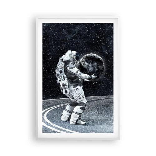 Plakat i hvid ramme - På Mælkevejen - 61x91 cm