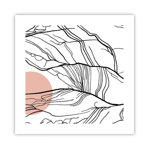 Plakat - I et netværk af kviste - 40x40 cm