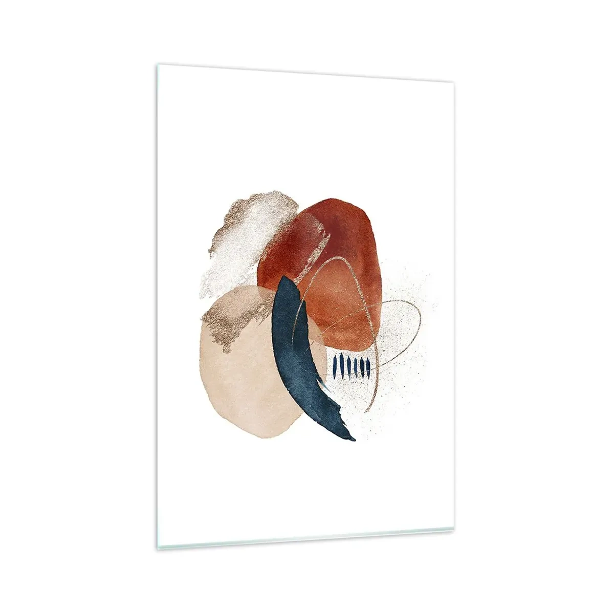 Billede på glas - Oval sammensætning - 80x120 cm