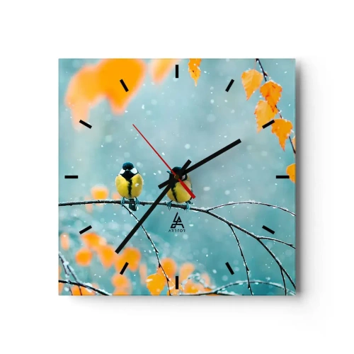 Vægur, Uret - Sladder om fugle - 30x30 cm