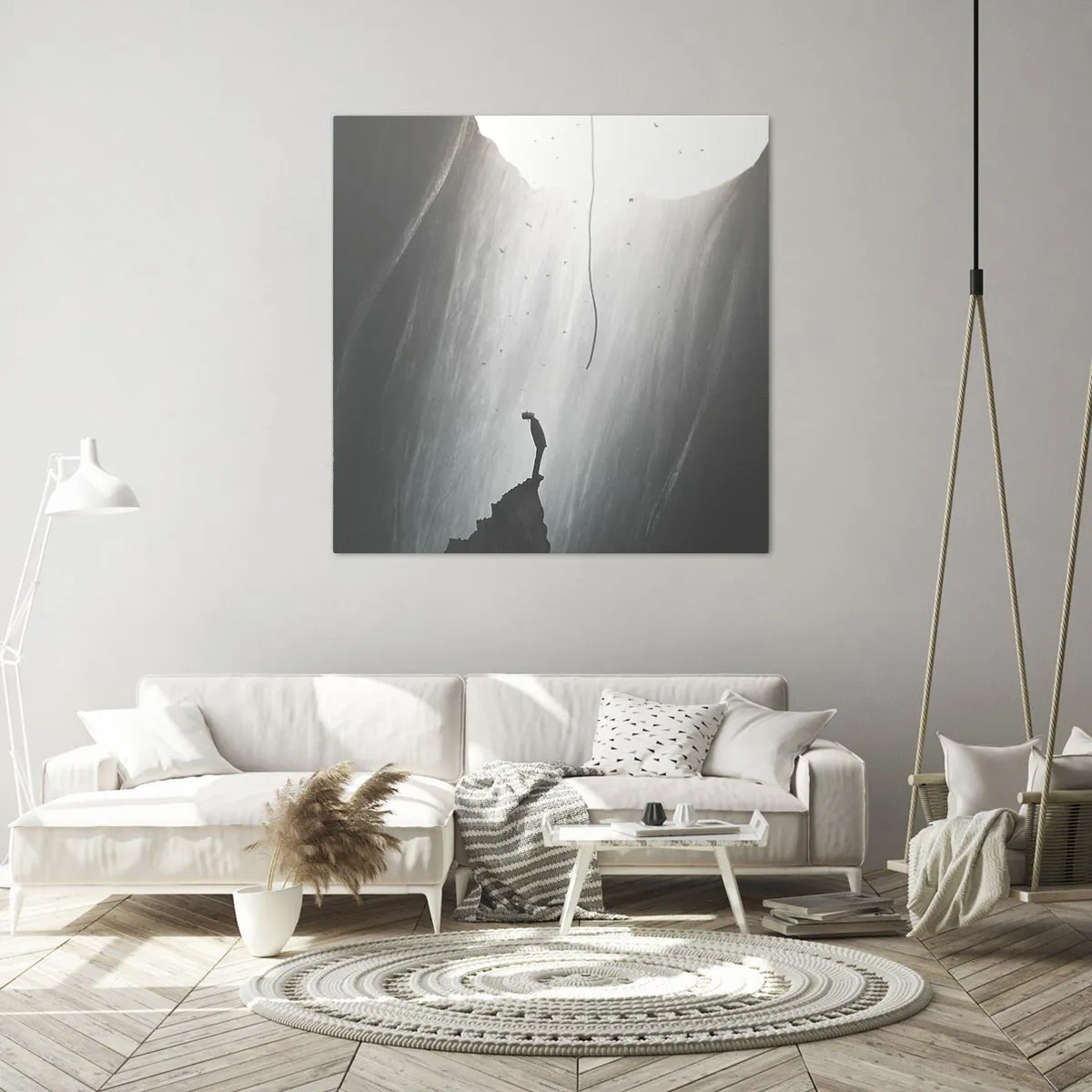 Lærredstryk - Billede på lærred - Der er altid en vej ud - 70x70 cm