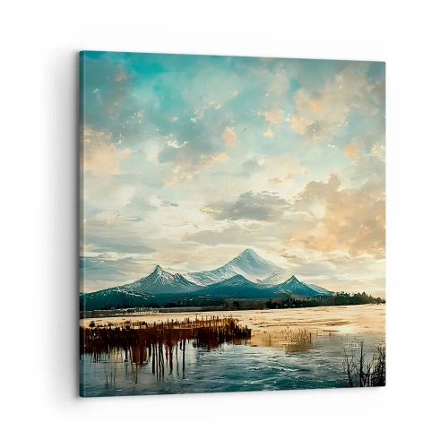 Lærredstryk - Billede på lærred - Under himlens beskyttelse - 60x60 cm