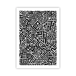 Plakat - Præcolumbiansk sammensætning - 50x70 cm