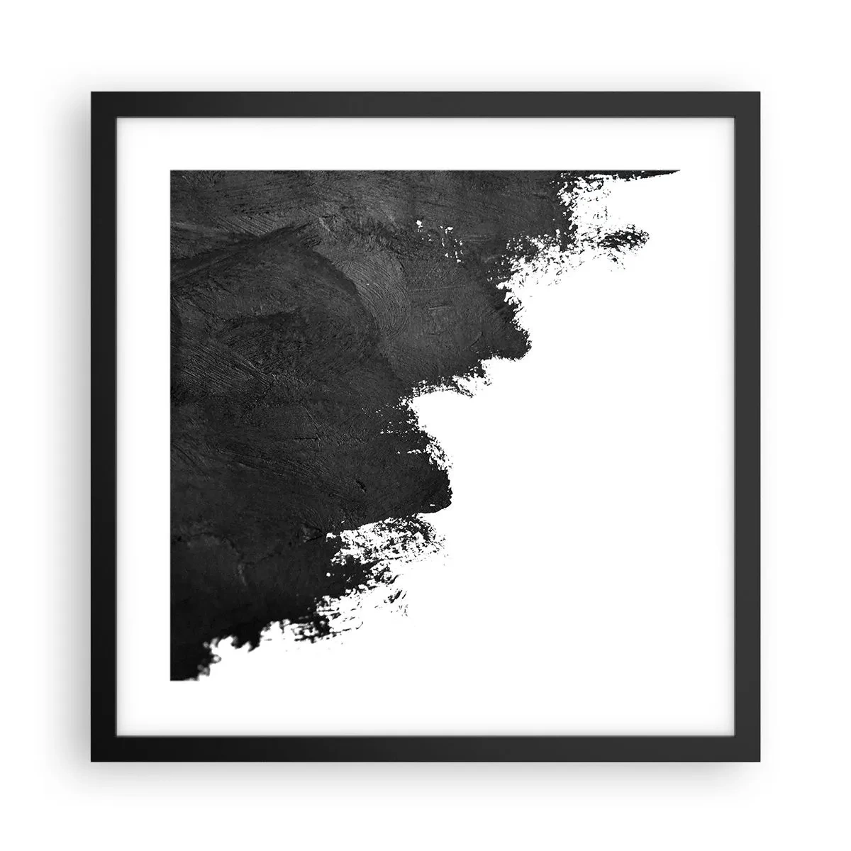 Plakat i sort ramme - Elementer: jord - 40x40 cm