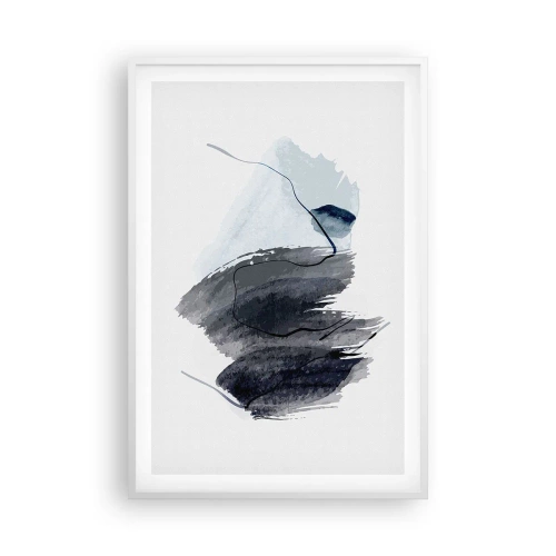 Plakat i hvid ramme - Intensitet og bevægelse - 61x91 cm
