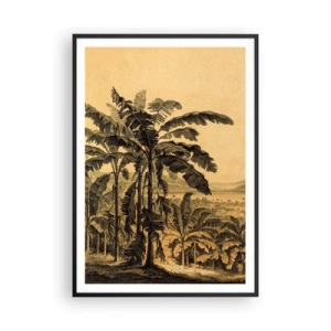 Plakat i sort ramme - I en kolonial atmosfære - 70x100 cm
