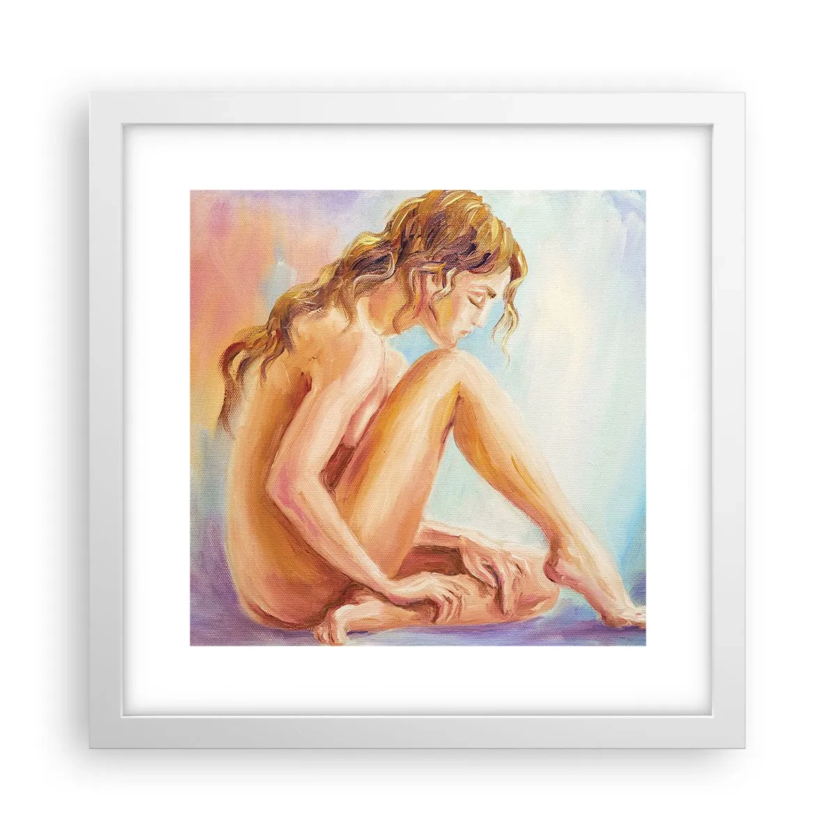 Plakat i hvid ramme - Ungdomens handling - 30x30 cm