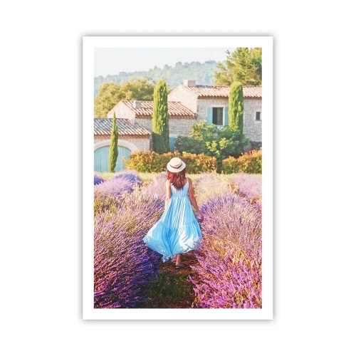 Plakat - Lavendel pige - 61x91 cm