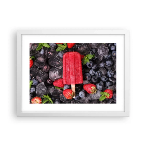 Plakat i hvid ramme - En smag af varm sommer - 40x30 cm