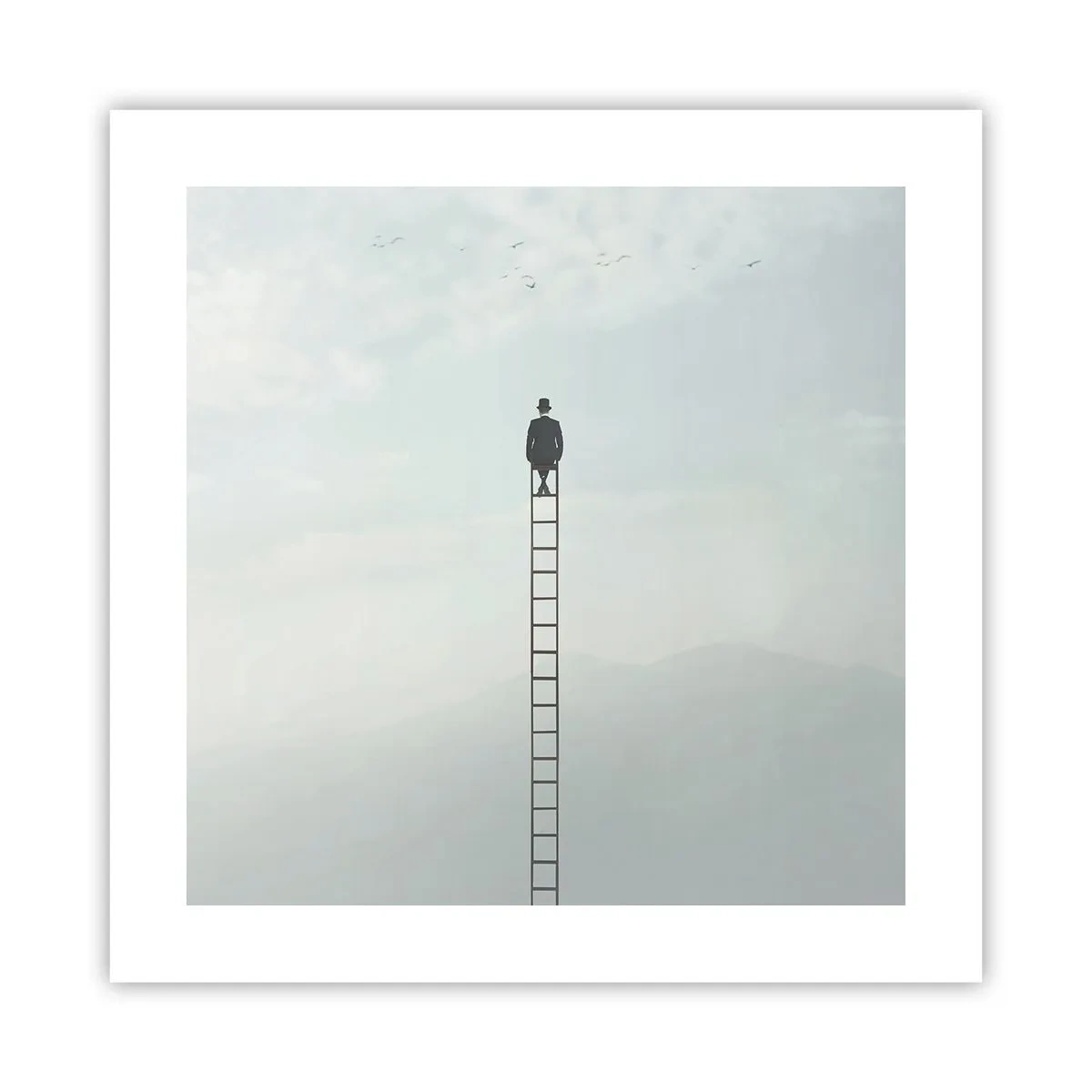 Plakat - Stig yderligere - 40x40 cm