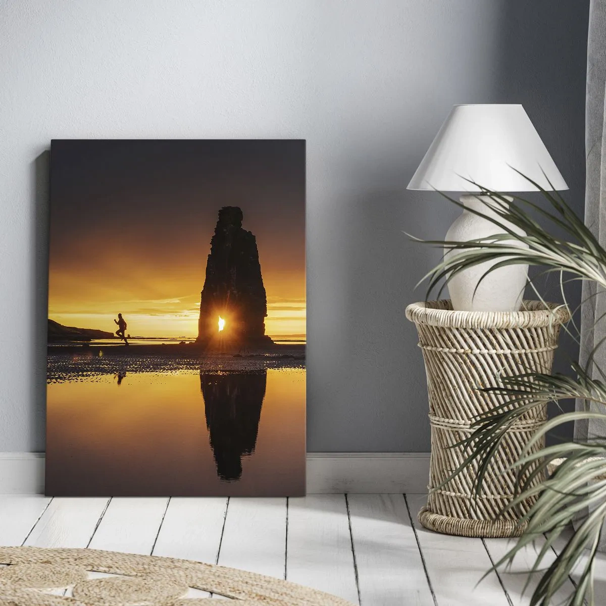 Lærredstryk - Billede på lærred - Kun dig og naturen - 50x70 cm