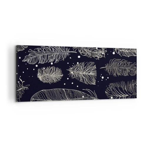 Lærredstryk - Billede på lærred - Fjerede blonder - 120x50 cm