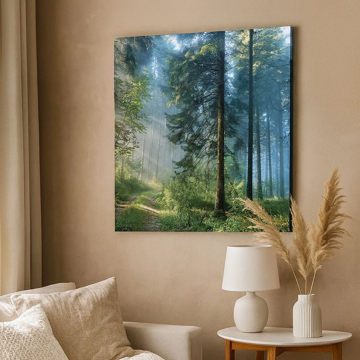 Lærredstryk - Billede på lærred - Strålende om morgenen - 30x30 cm