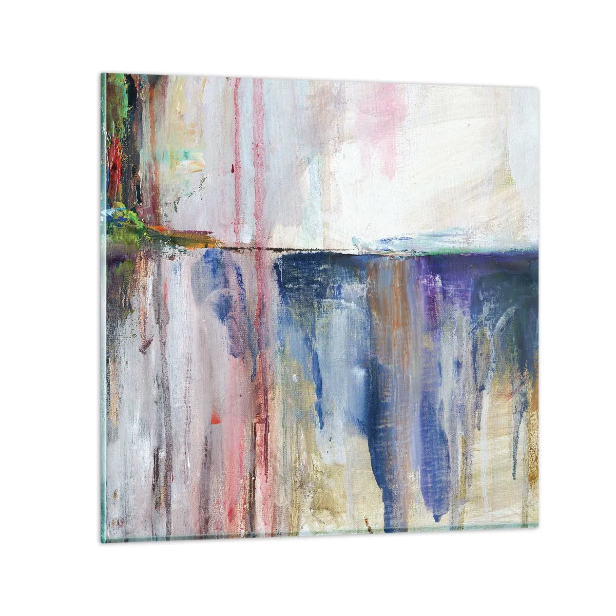 Billede på glas - Farverige indtryk og associationer - 70x70 cm