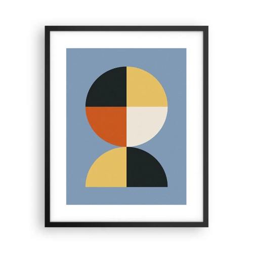 Plakat i sort ramme - Se og tæl - 40x50 cm