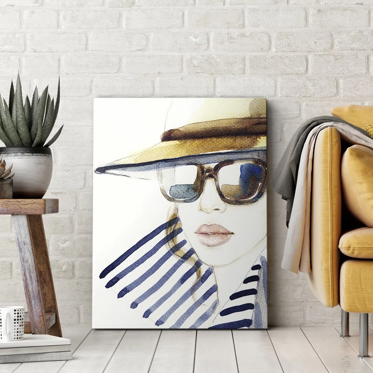 Lærredstryk - Billede på lærred - Florida byder dig velkommen! - 55x100 cm