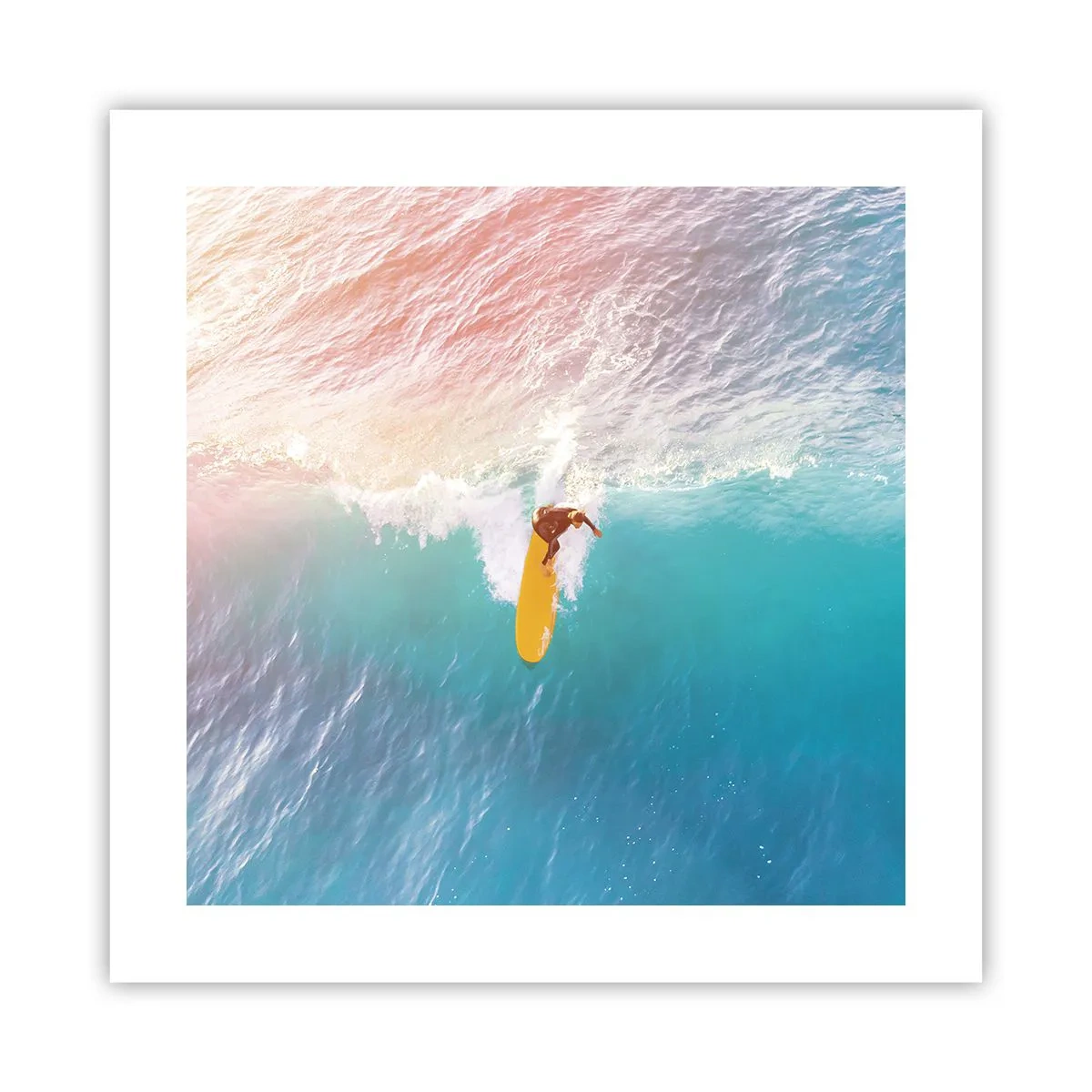 Plakat - Ocean rytter - 40x40 cm