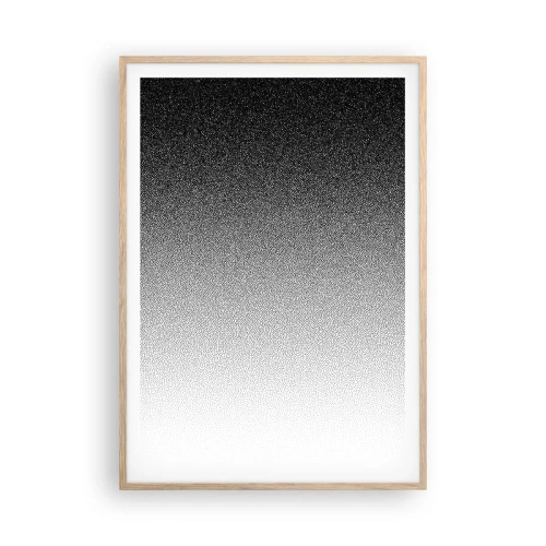 Plakat i ramme af lyst egetræ - På vej mod lyset - 70x100 cm