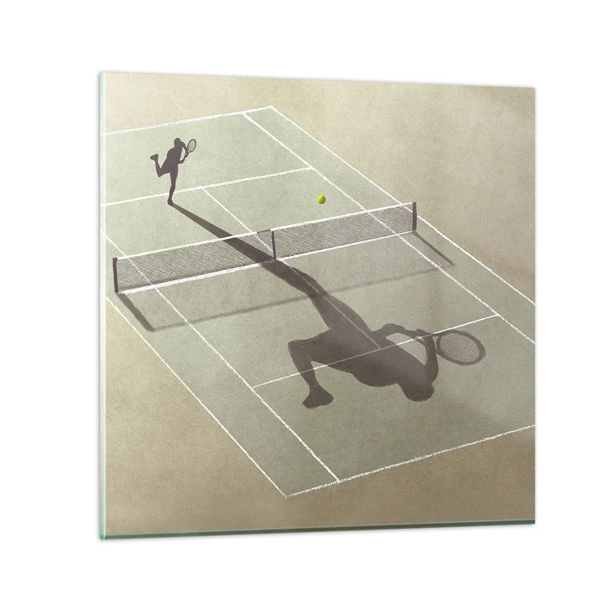 Billede på glas - Overvind dig selv - 60x60 cm