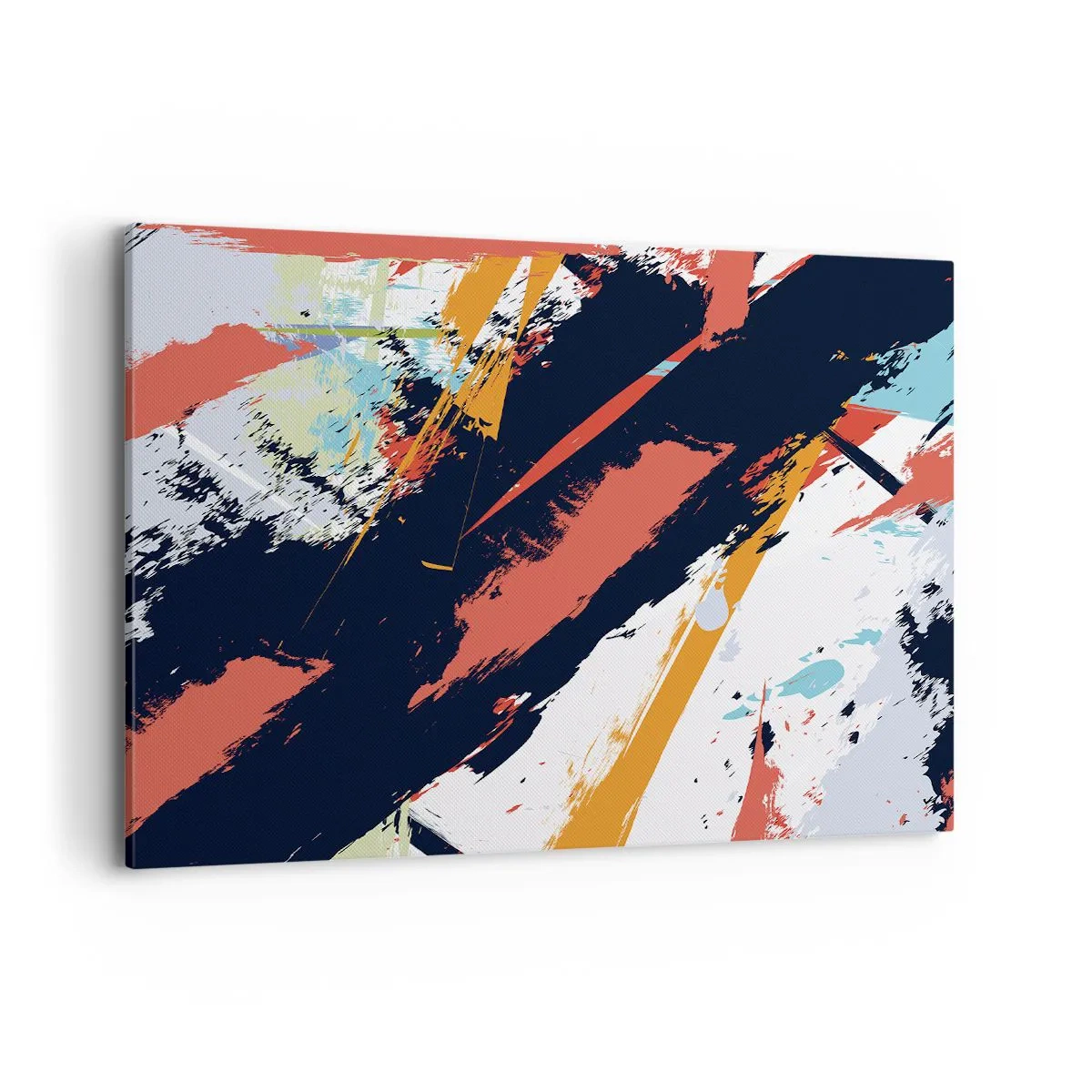 Lærredstryk - Billede på lærred - Dynamisk sammensætning - 100x70 cm