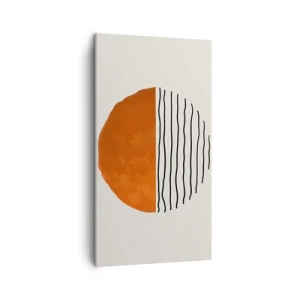 Lærredstryk - Billede på lærred - I en japansk atmosfære - 45x80 cm