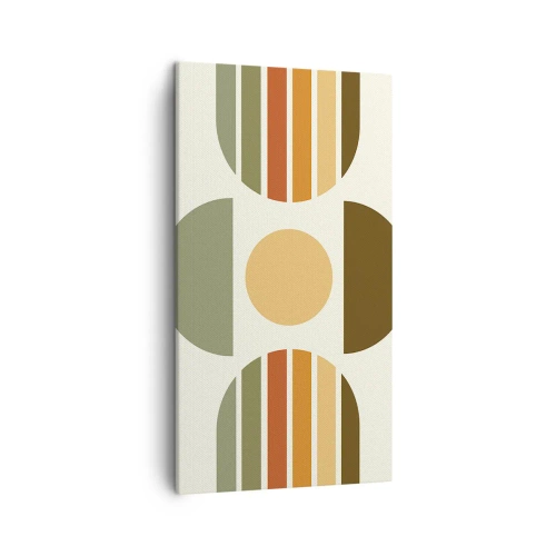 Lærredstryk - Billede på lærred - I jordfarver - 45x80 cm