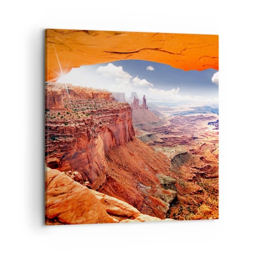 Lærredstryk - Billede på lærred - Udskåret af naturen selv - 60x60 cm